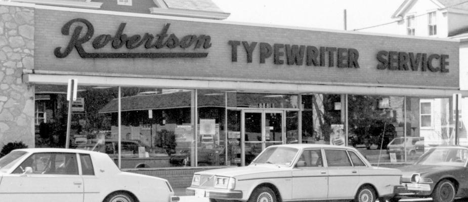 NOT-SO-SECRET ORIGINS: For decades, Robertson Typewriter Service stood at 888 Haddon Ave., in Collingswood, above. Today it is home to Secret Origins Comics. 