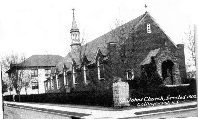 The original St. John Church, pictured, was built in 1902. It was replaced with the present church in 1954.