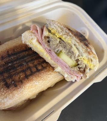 THE REAL DEAL: The Cubano sandwiches at Sunpress deliver a flavorful mix of meats, cheese, mustard and pickles that won’t disappoint.